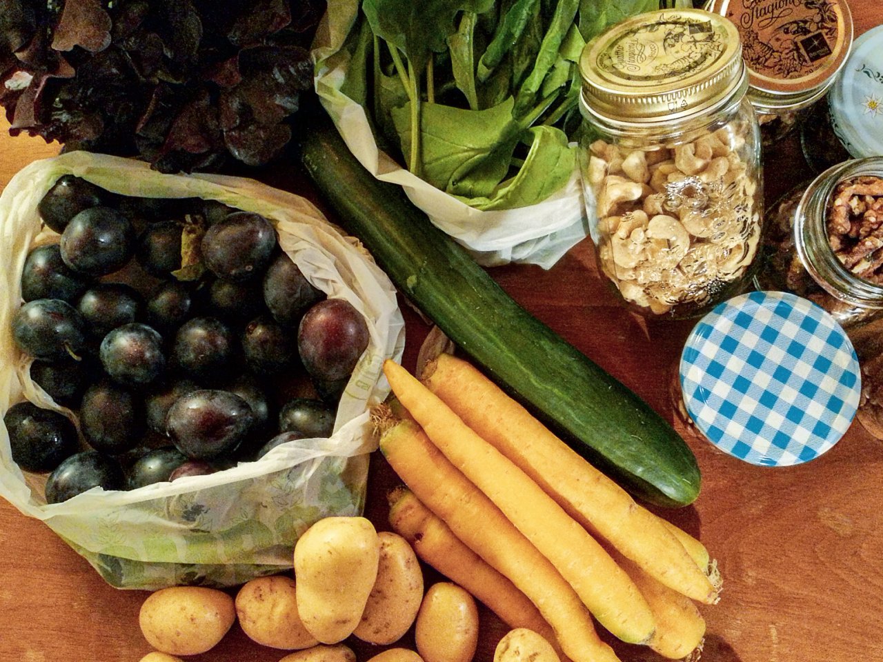 Kartoffeln, Salat, Karotten und mehr aus der Bio-Kiste vom 2. September